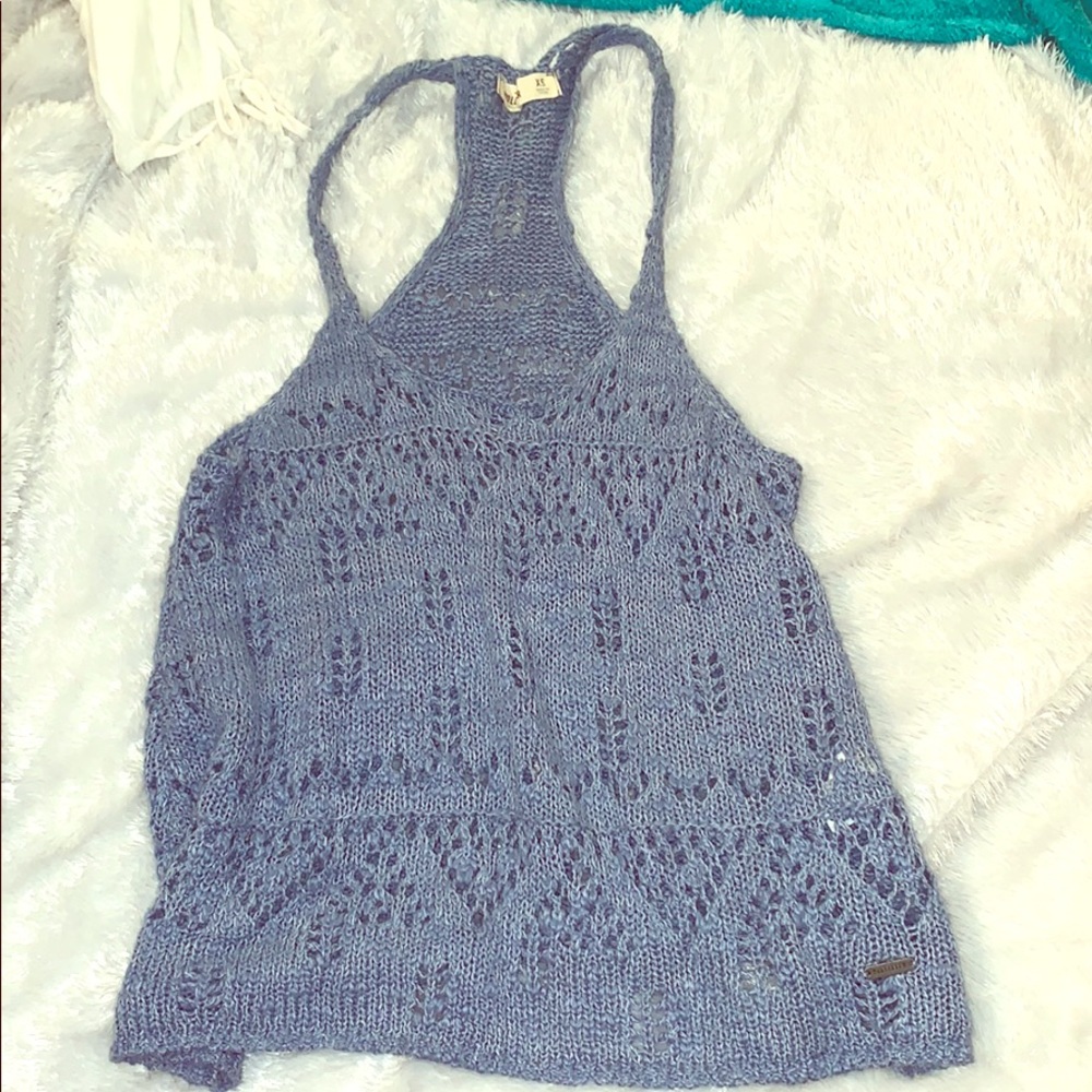 Hollister blue beachy top